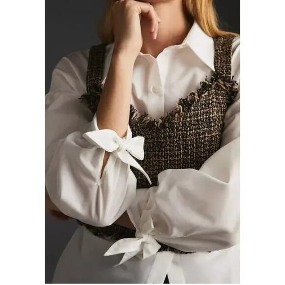 Anthropologie Mare Mare Tweed Crop Top - Picture 3 of 4